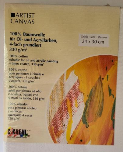 Malířské plátno na enkaustiku 24x30 cm